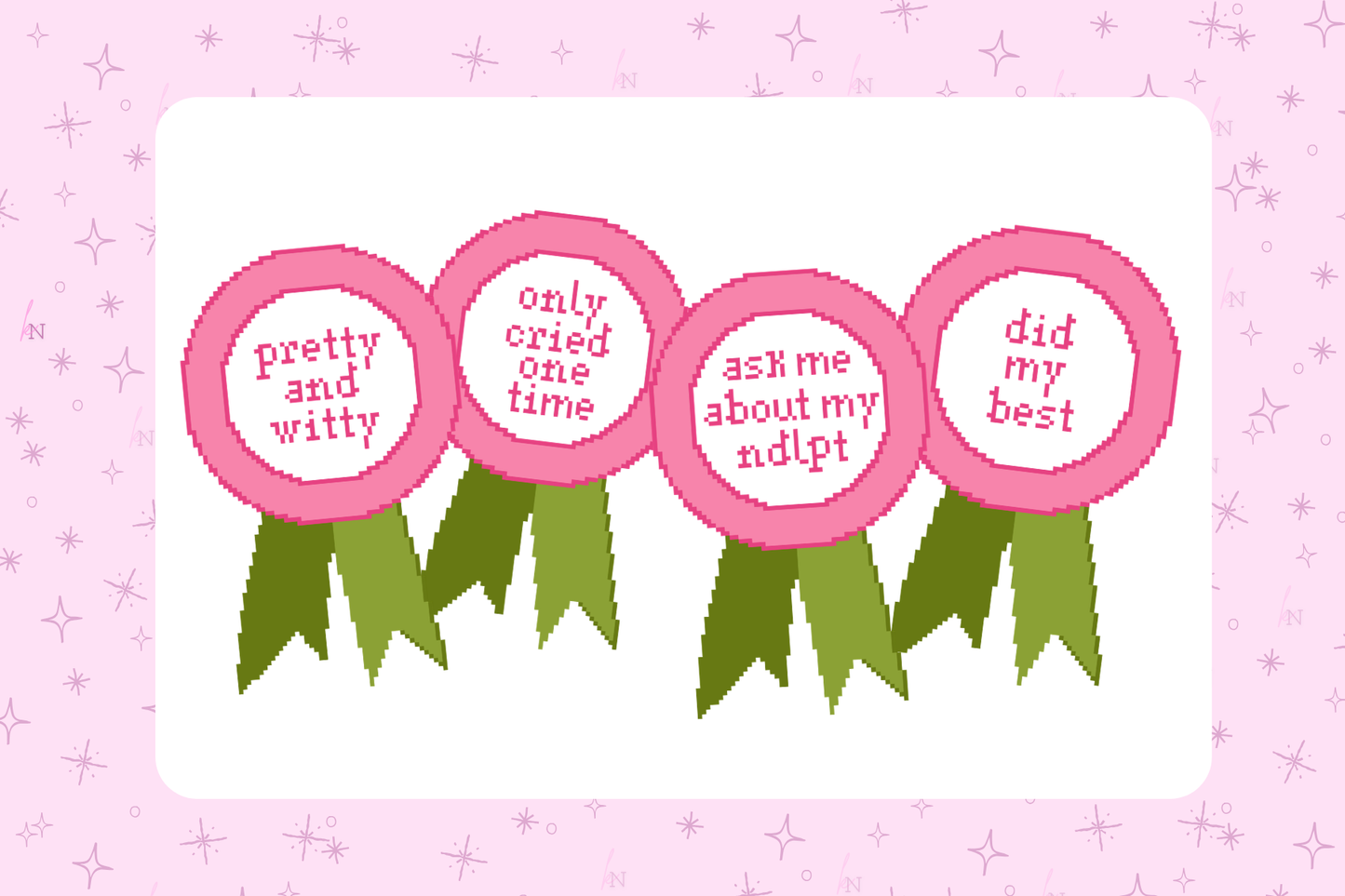 Customizable Rosette Medal - Free Chart