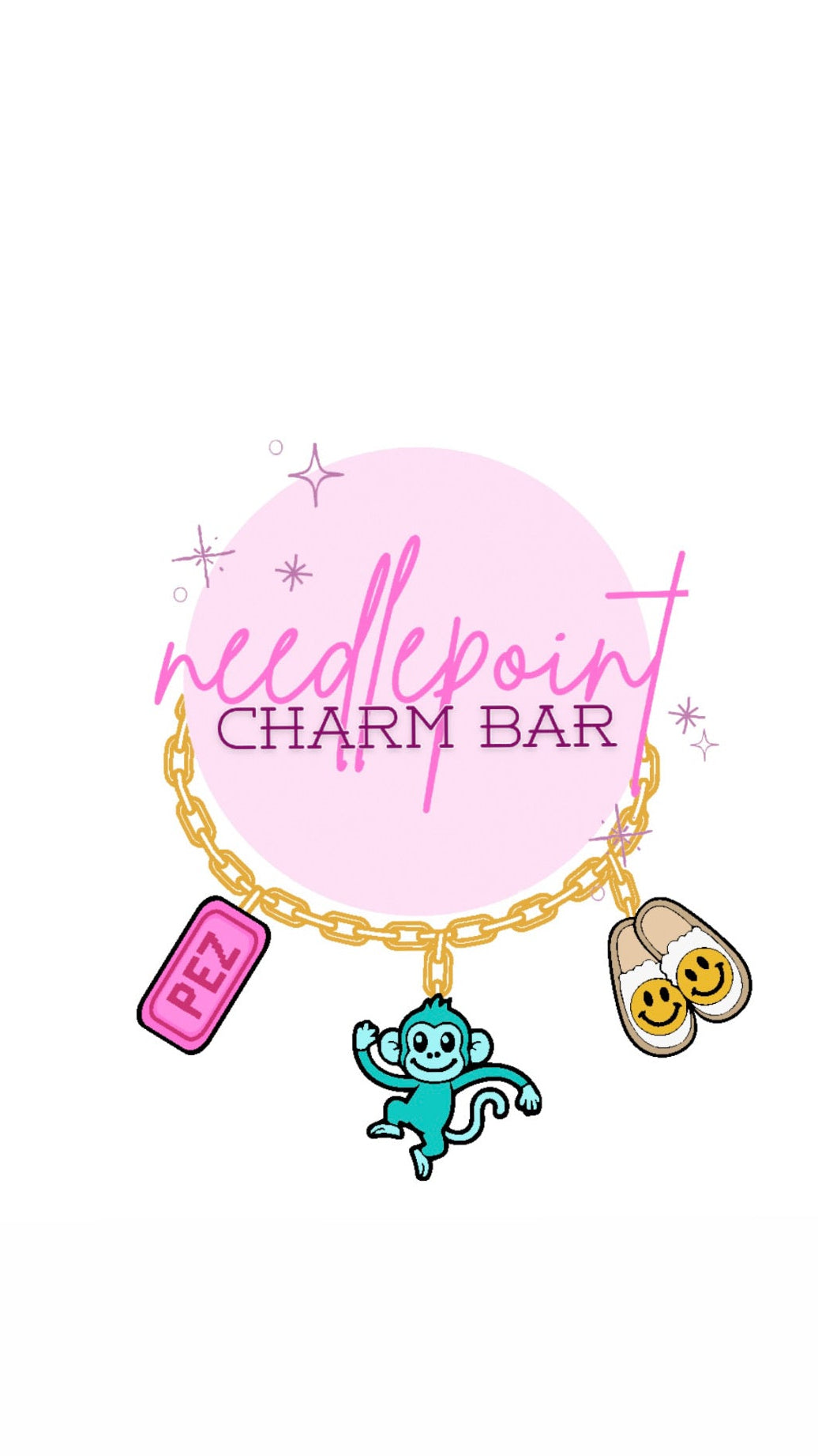 Love Club Ticket | Needlepoint Charm Bar