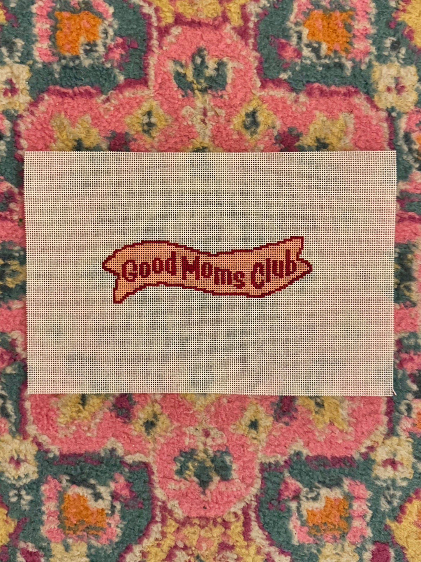 Good Moms Banner Needlepoint Canvas