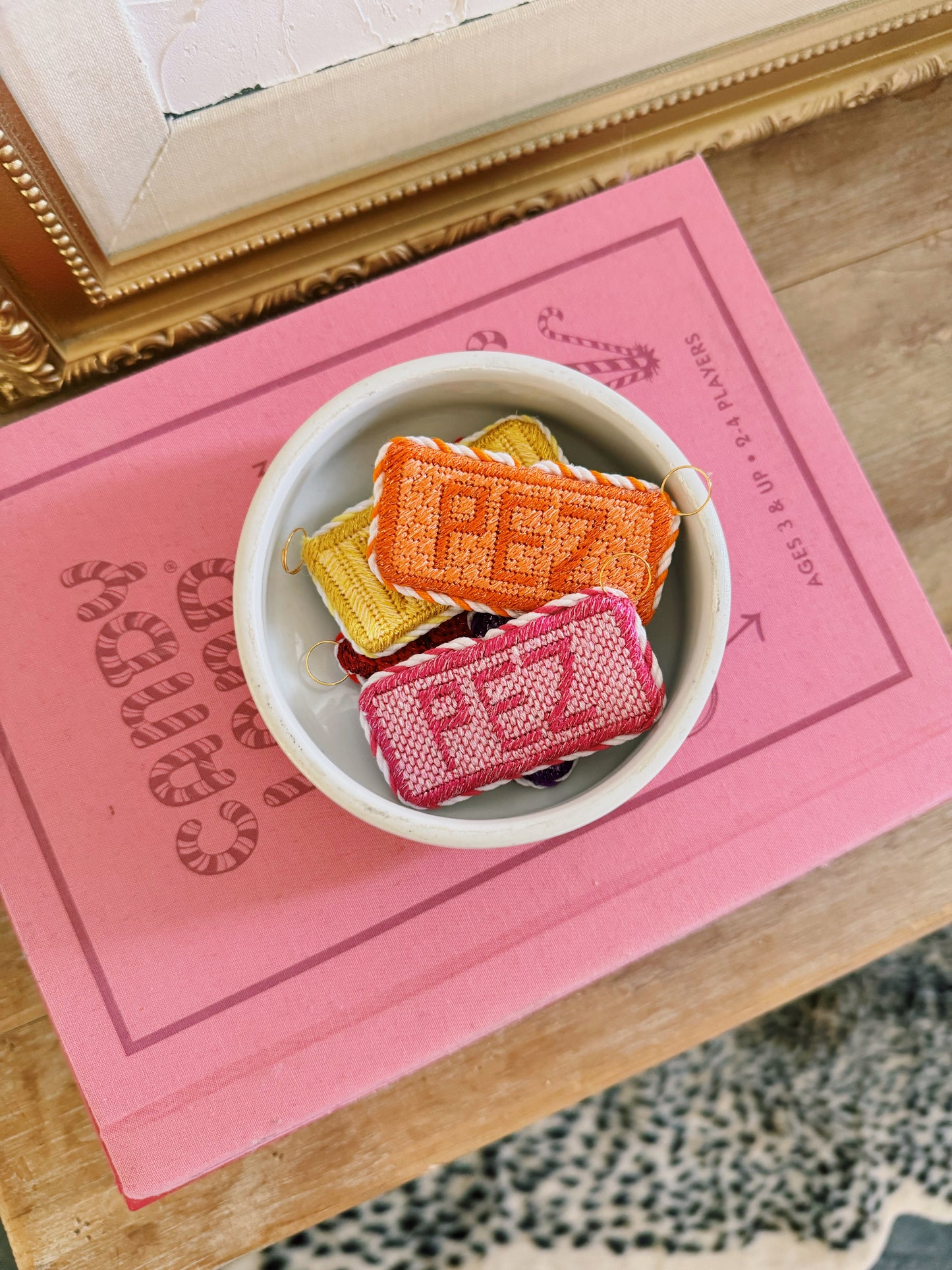 PEZ Bag Charm or Mini Canvas Needlepoint Canvas