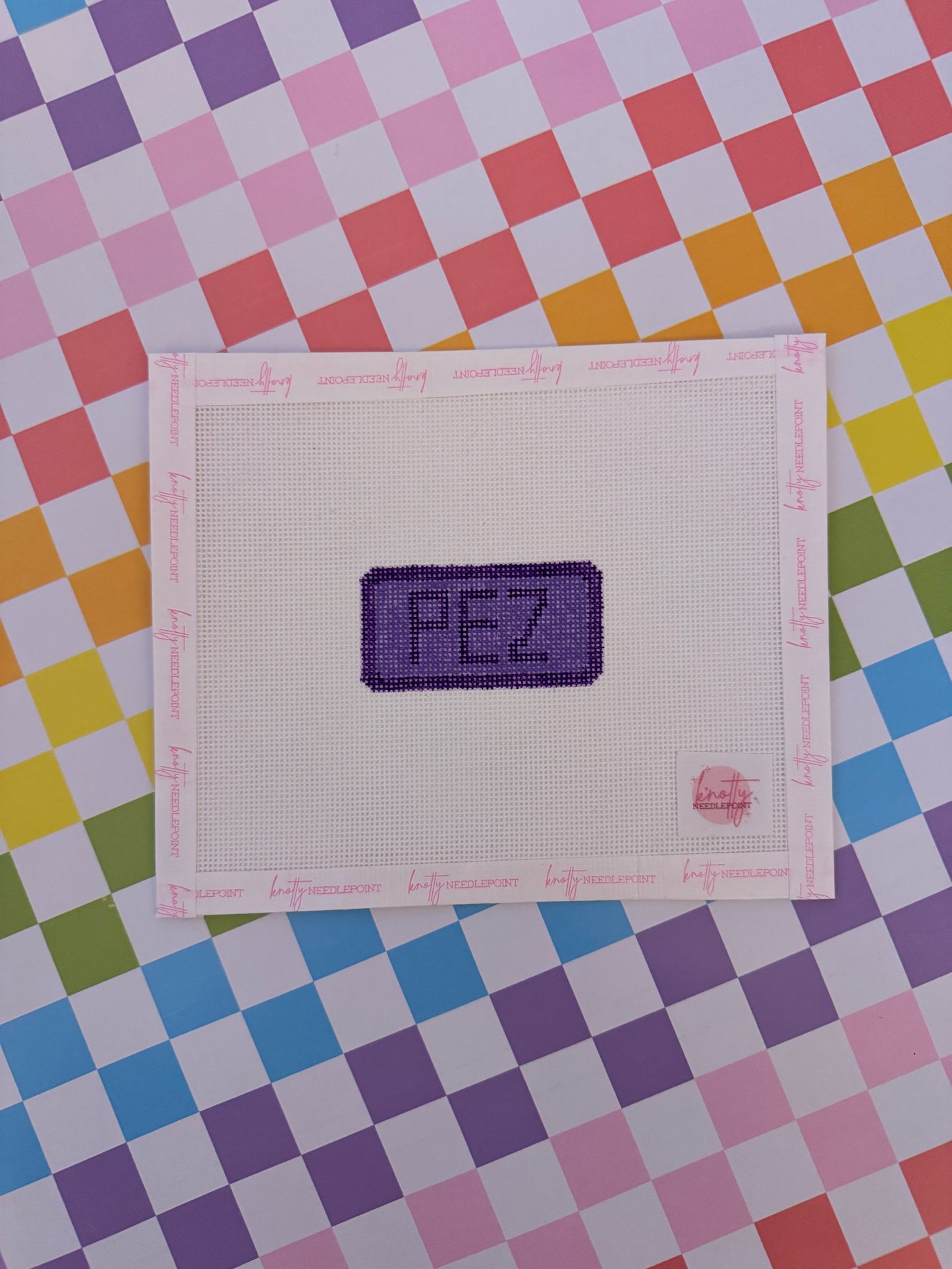 PEZ Bag Charm or Mini Canvas Needlepoint Canvas