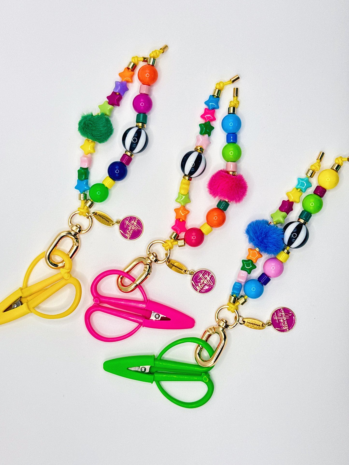 The Prep Threads x Knotty Needlepoint Beaded Scissor Fob