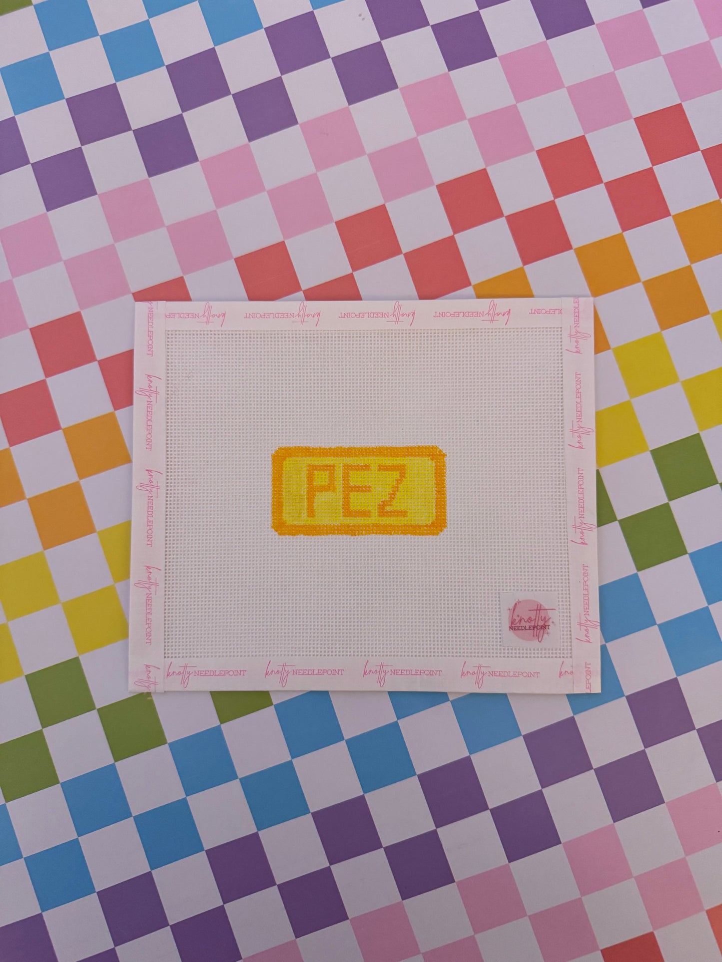 PEZ Bag Charm or Mini Canvas Needlepoint Canvas