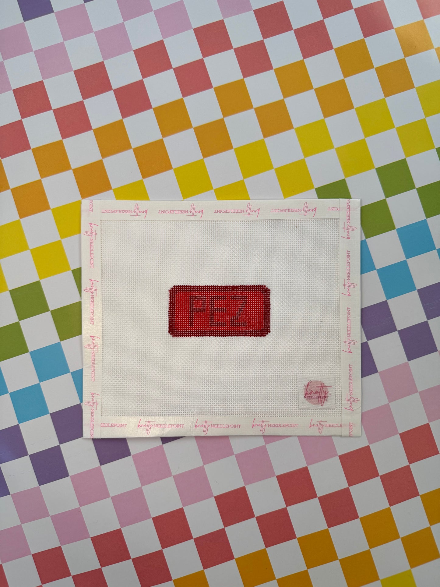 PEZ Bag Charm or Mini Canvas Needlepoint Canvas