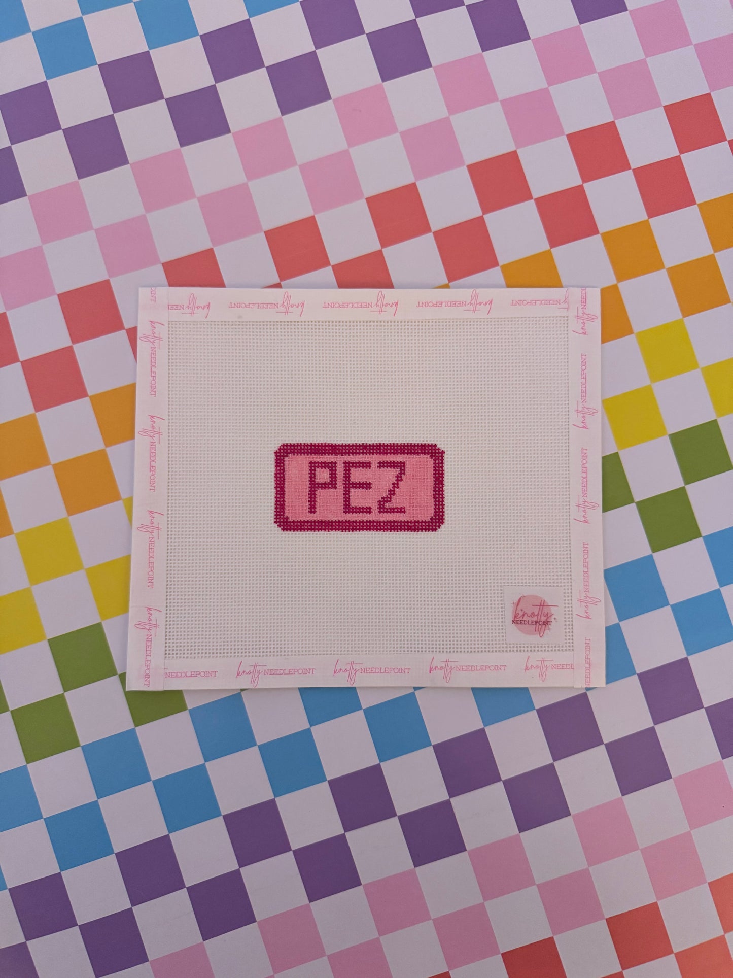 PEZ Bag Charm or Mini Canvas Needlepoint Canvas