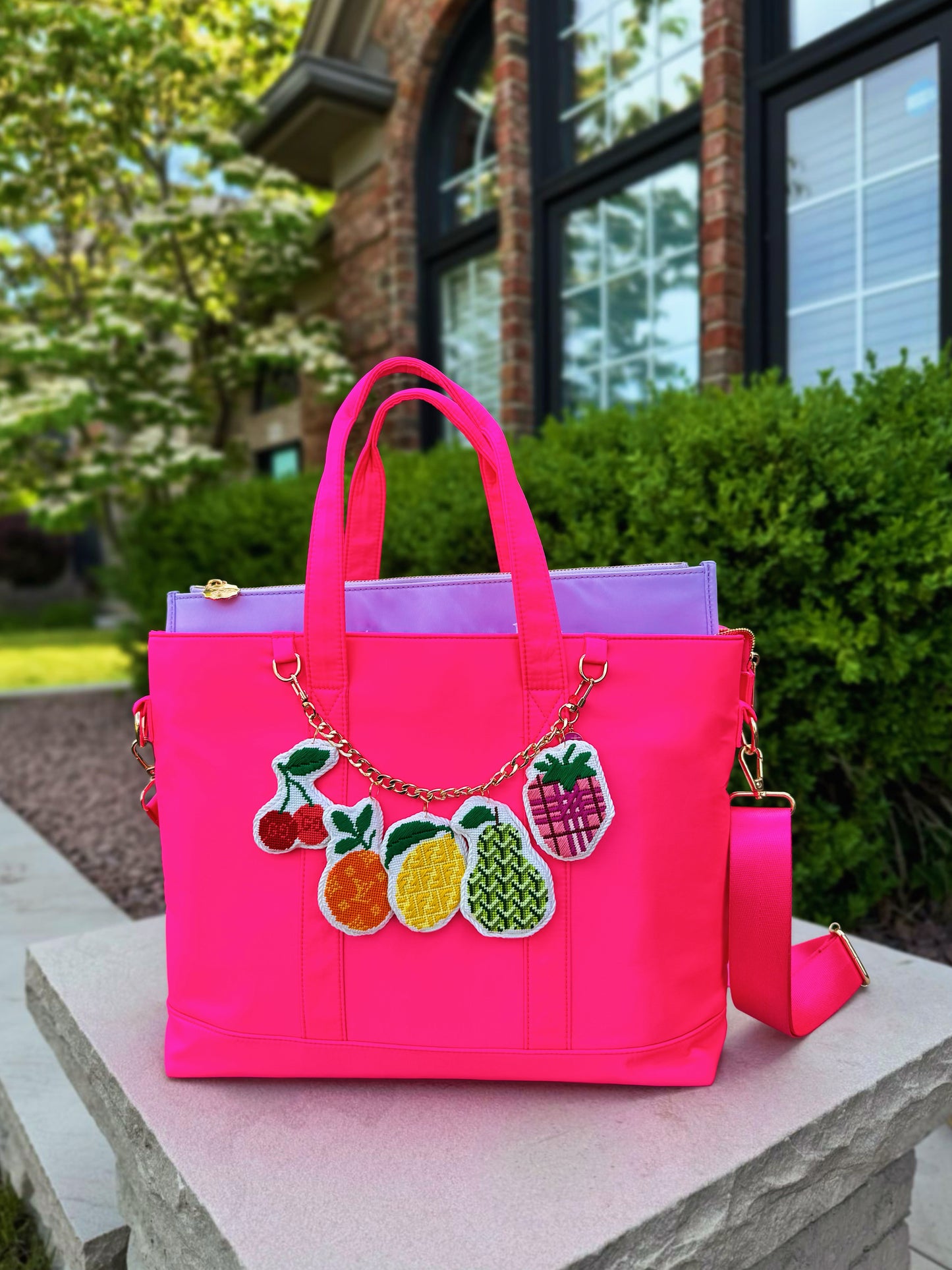 Designer Pear | Needlepoint Charm Bar