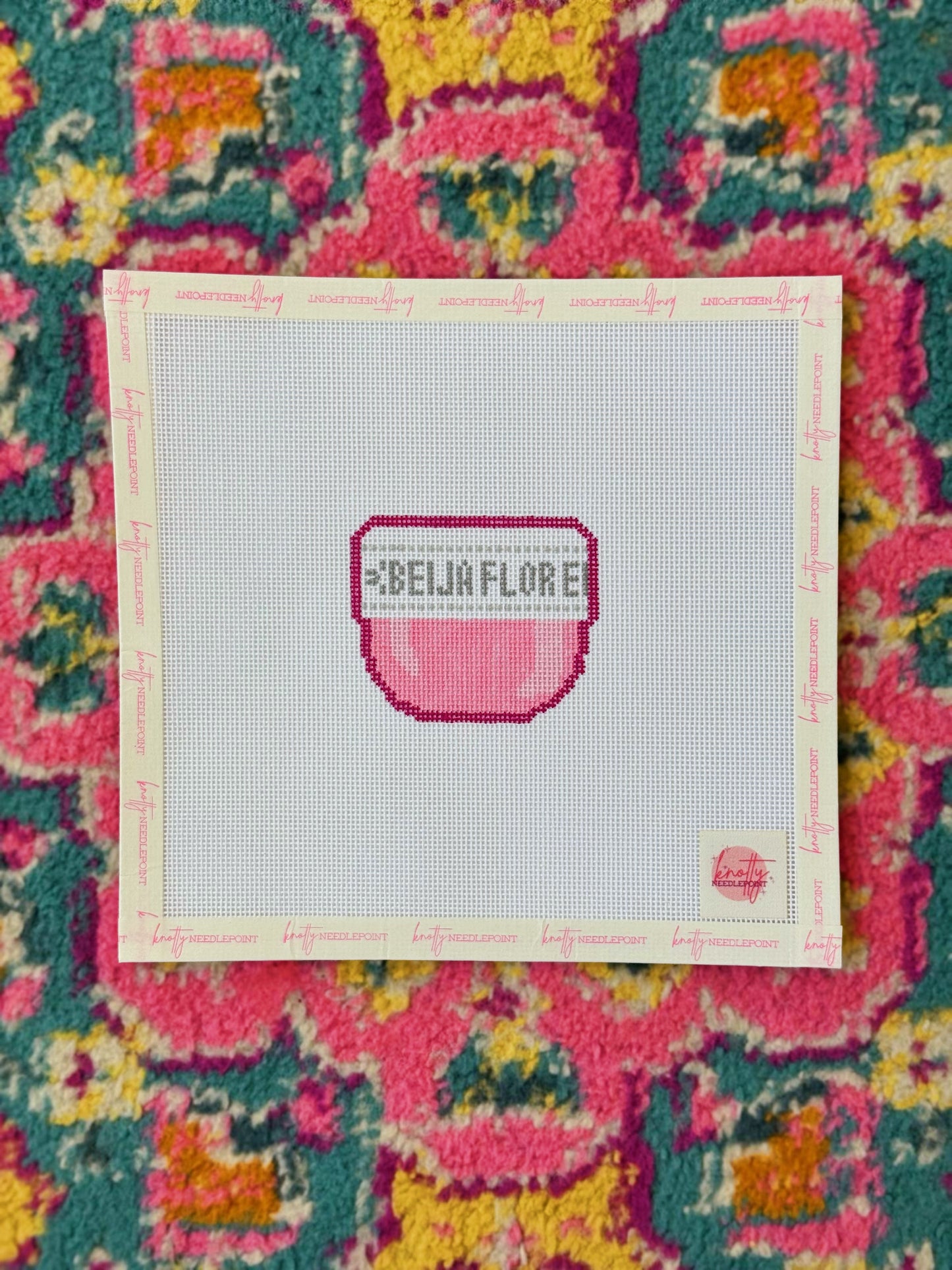 Beija Flor Cream Canvas, Small