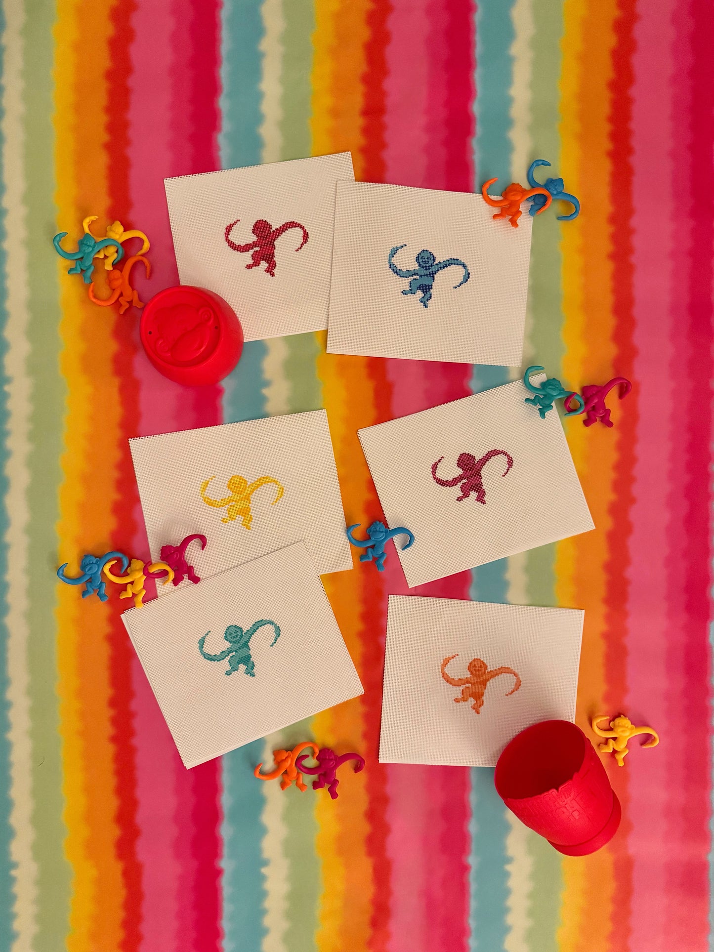 Monkey Bag Charm / Mini Canvas