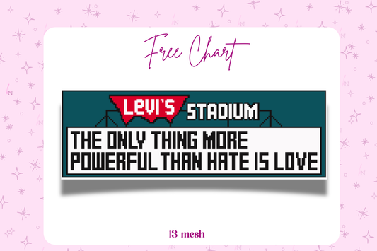 Levi Stadium Love Sign - Free Chart