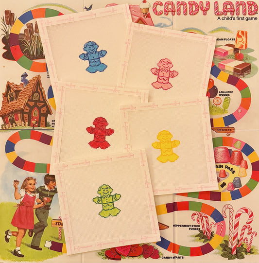 Candy Land Figurine Canvas | Needlepoint Charm Bar