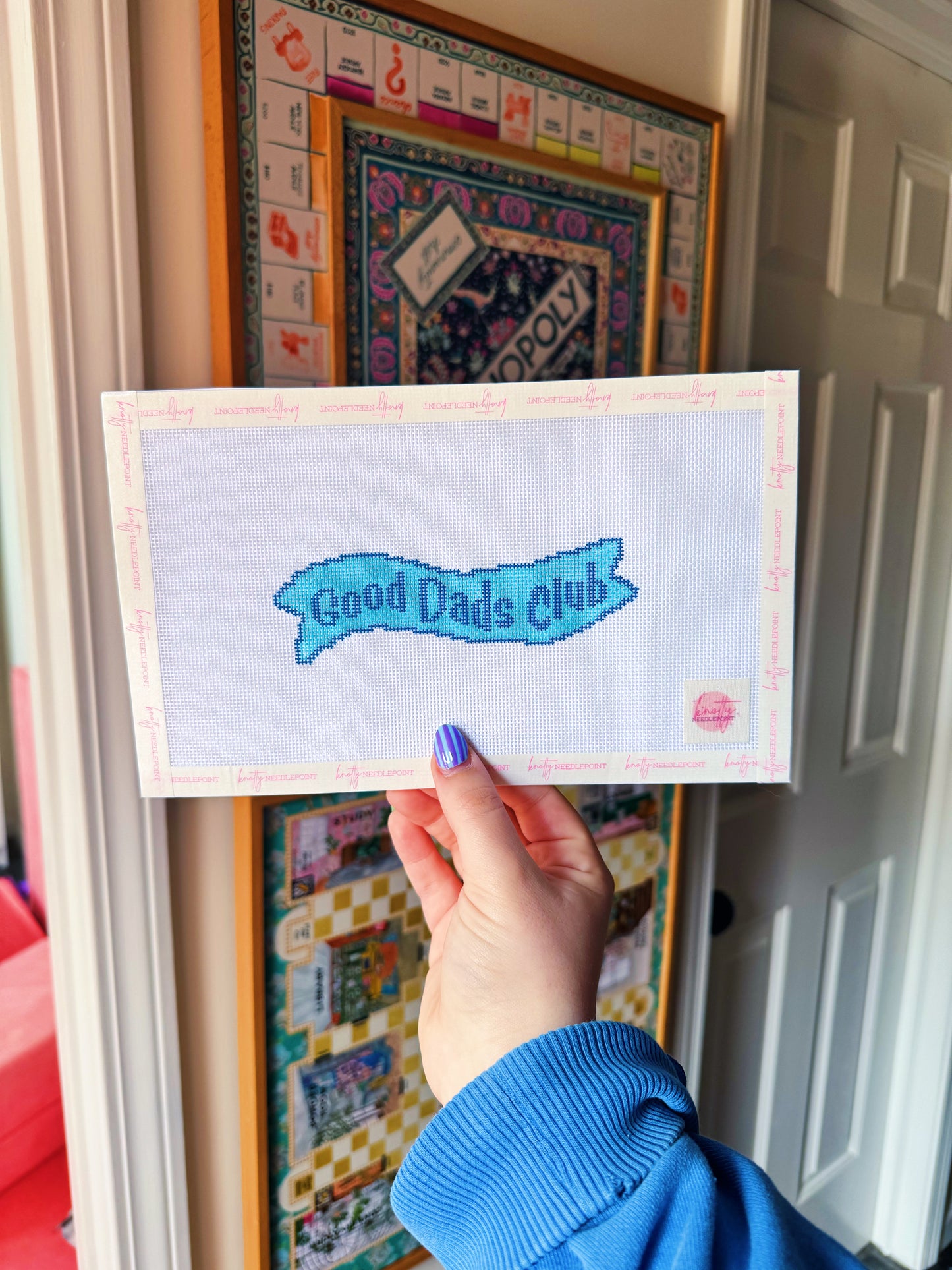 Good Dads Banner Needlepoint Canvas