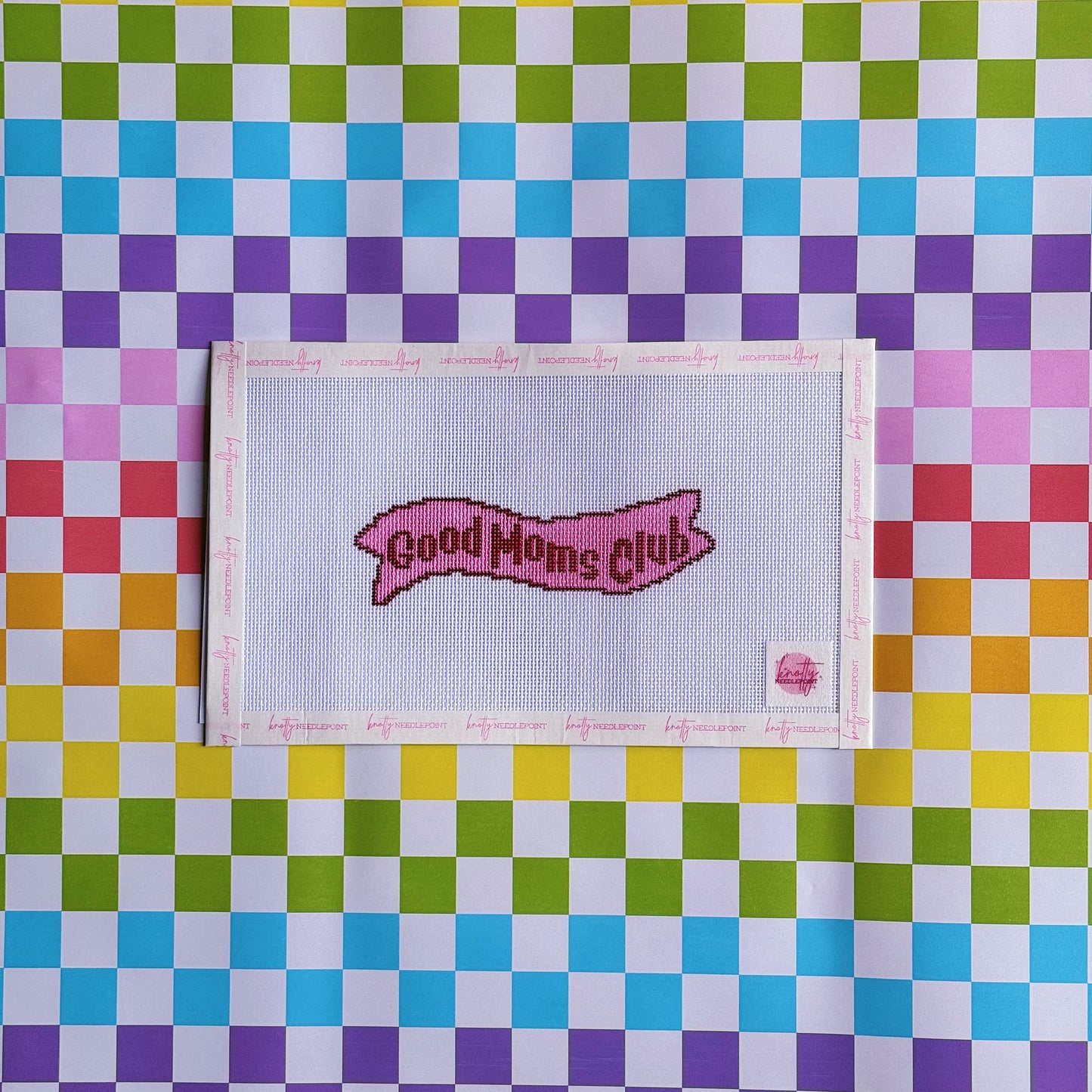 Good Moms Banner Needlepoint Canvas