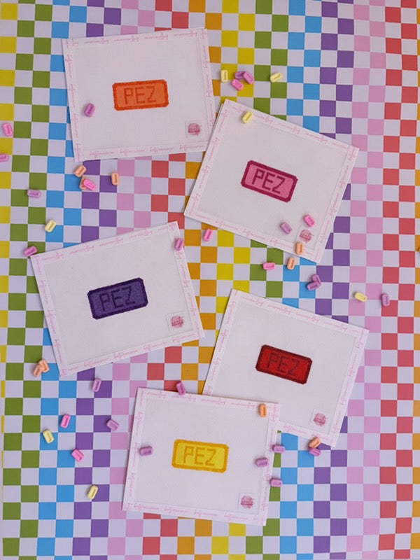 PEZ Bag Charm or Mini Canvas Needlepoint Canvas