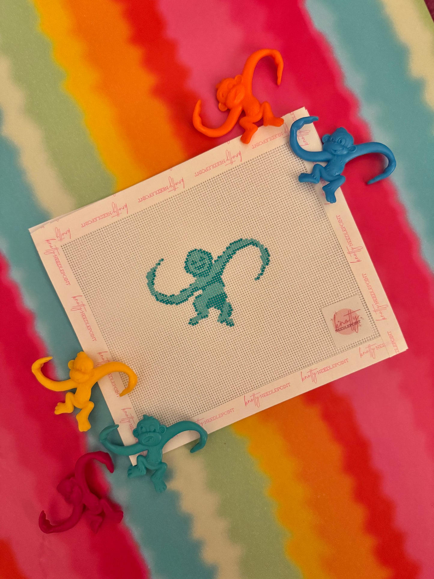 Monkey Bag Charm / Mini Canvas