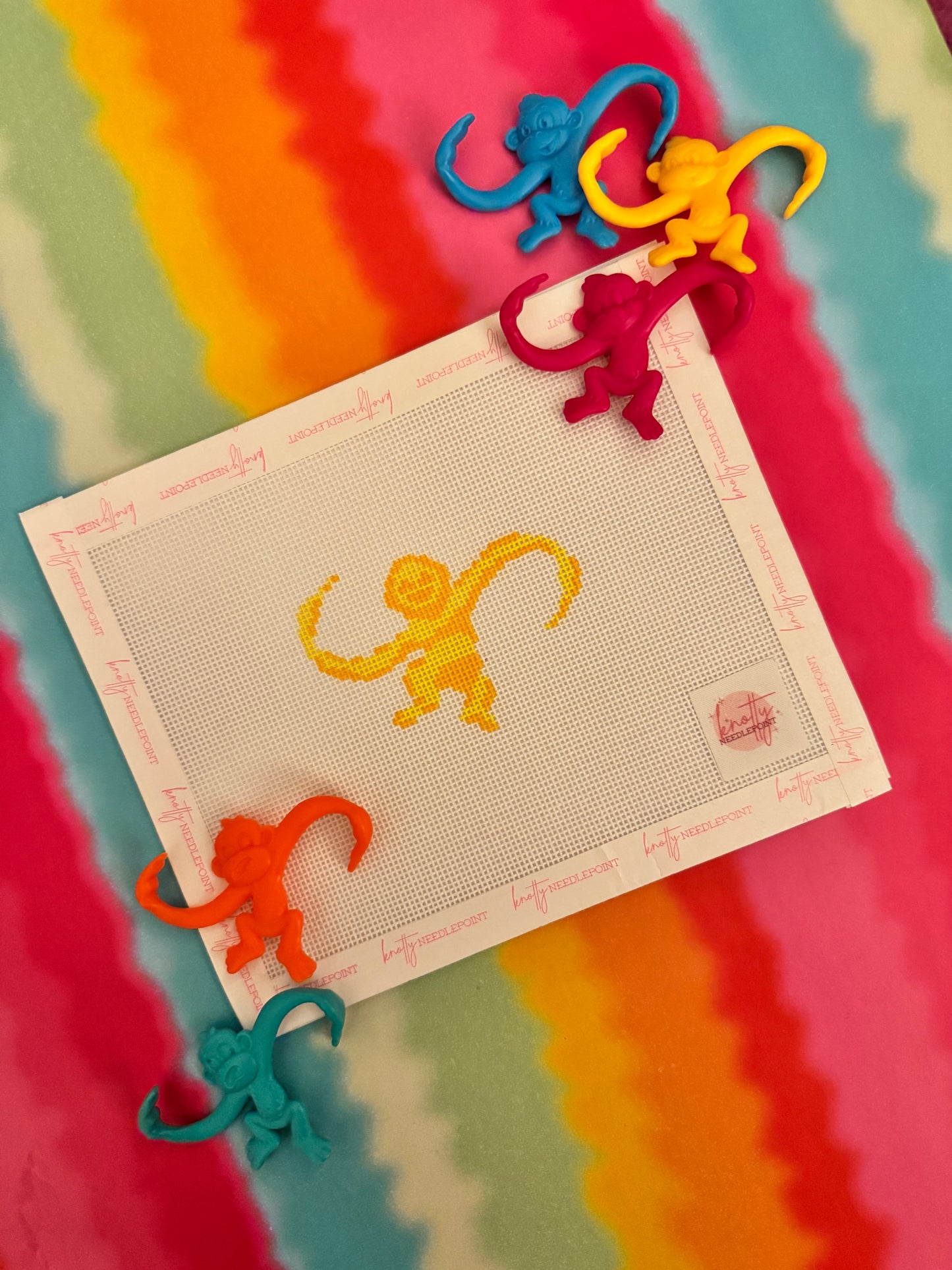 Monkey Bag Charm / Mini Canvas