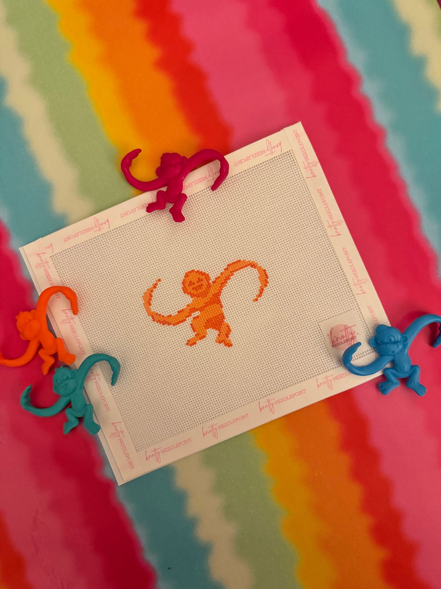 Monkey Bag Charm / Mini Canvas