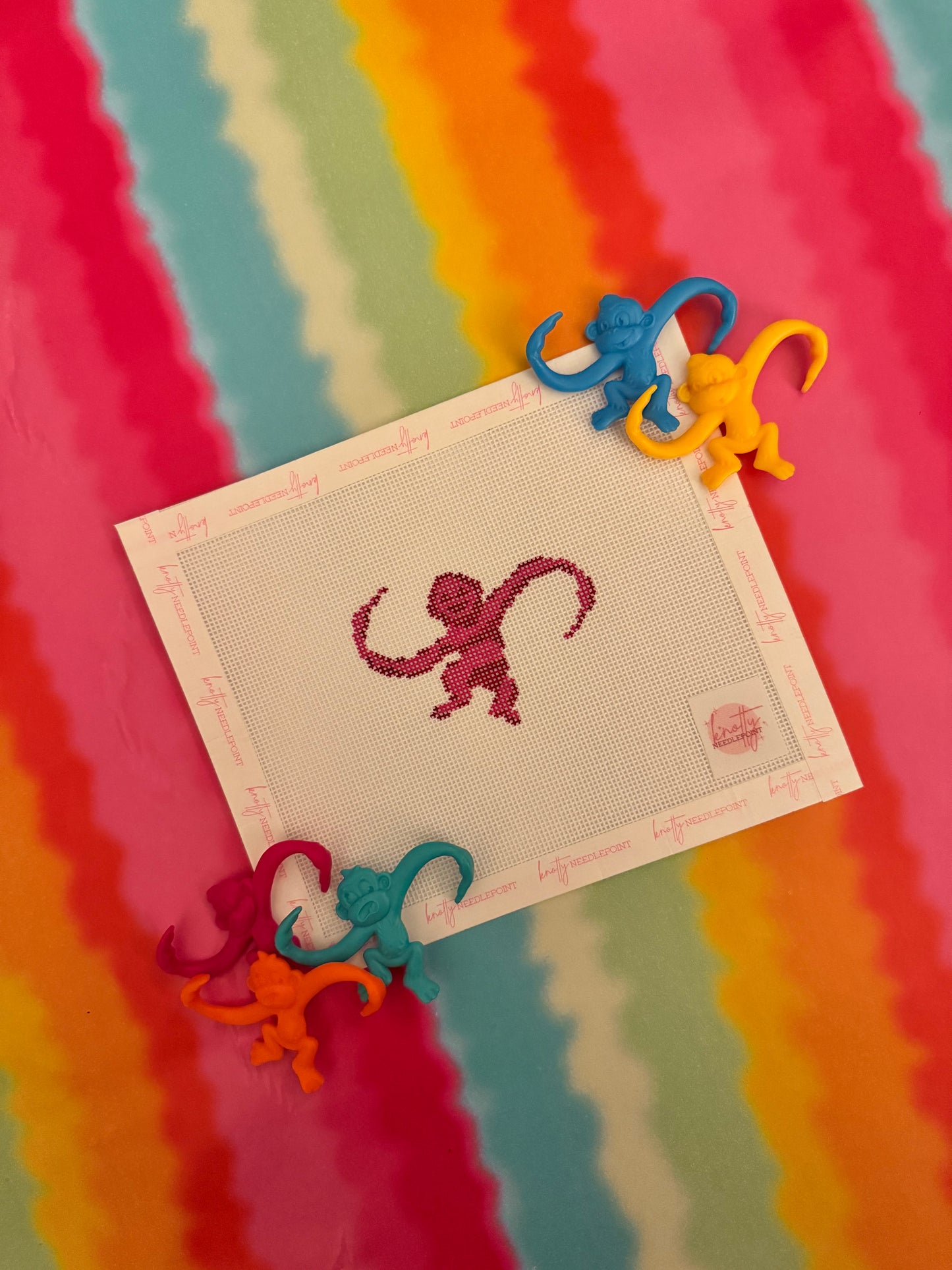 Monkey Bag Charm / Mini Canvas