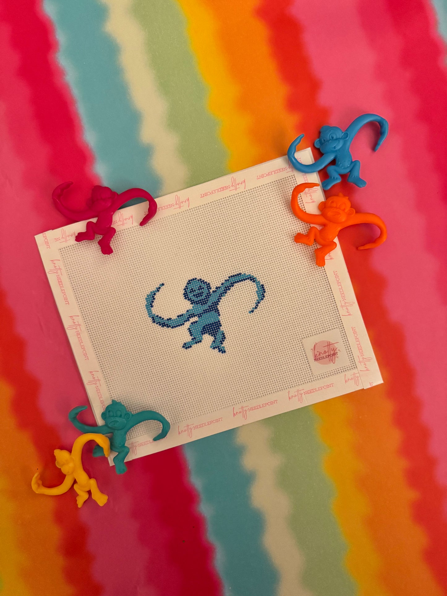 Monkey Bag Charm / Mini Canvas