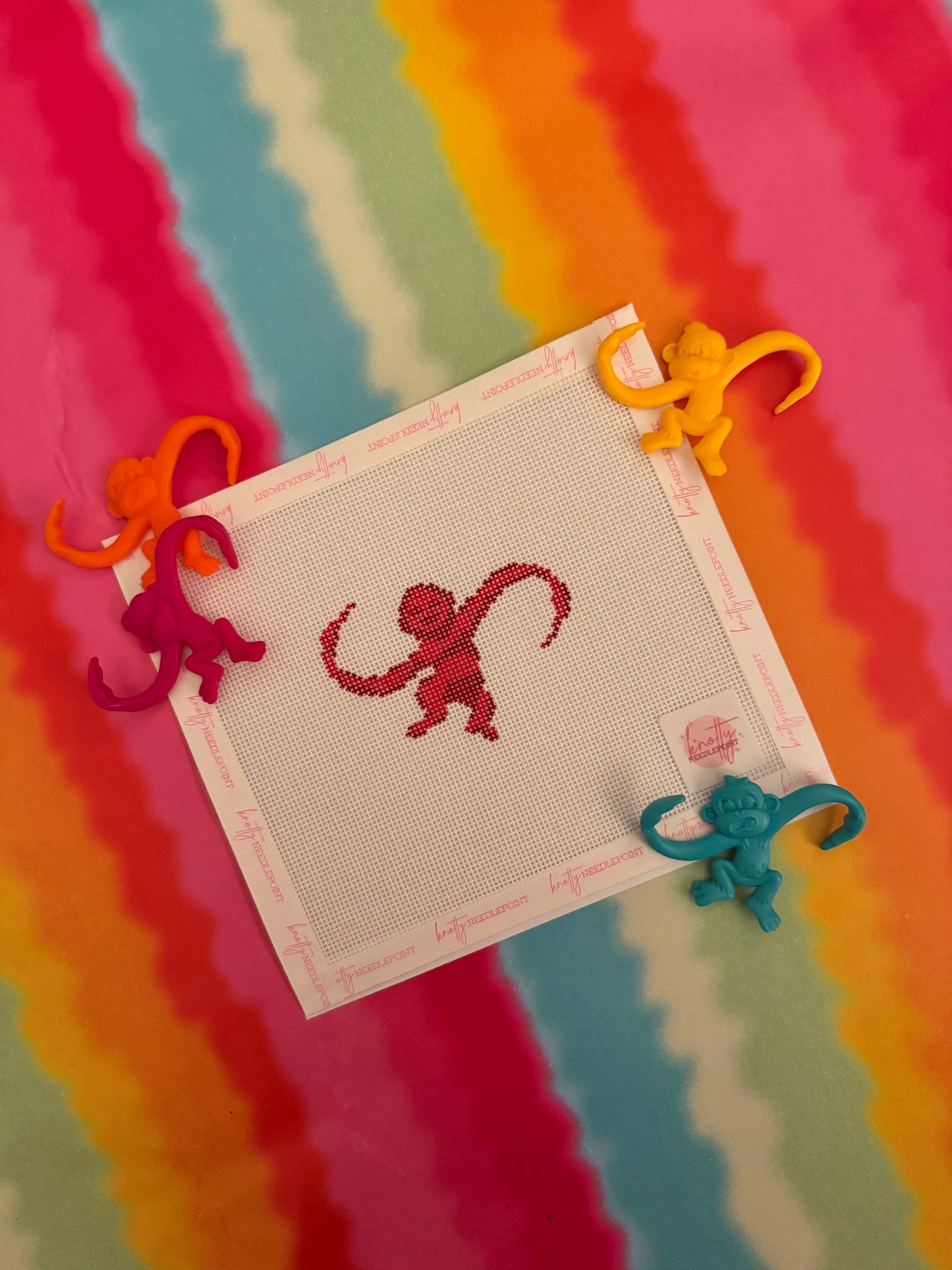 Monkey Bag Charm / Mini Canvas