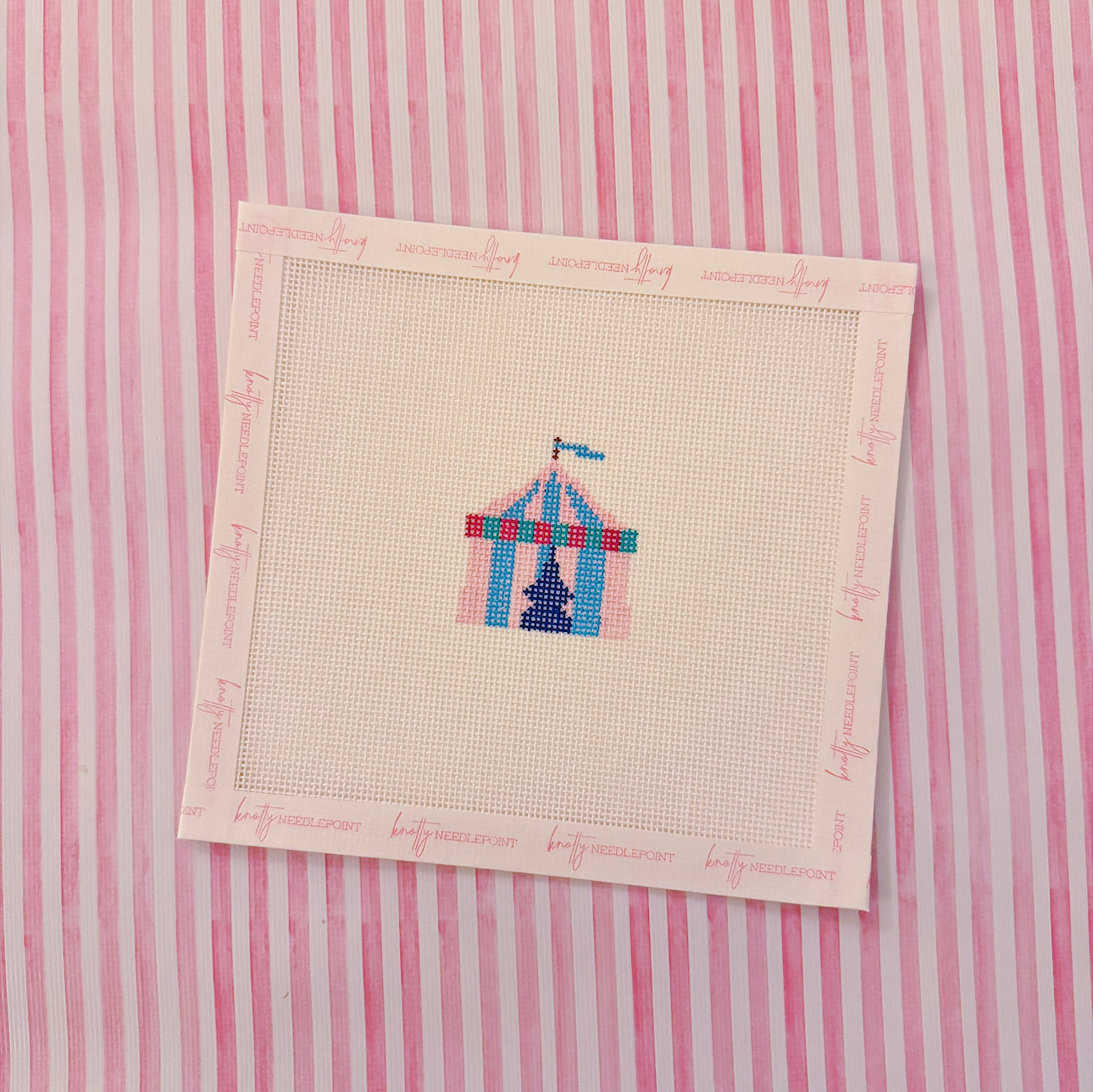 Circus Tent Canvas | Needlepoint Charm Bar