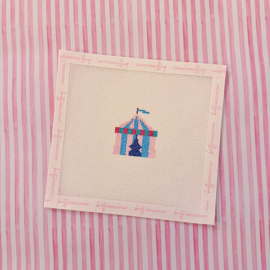 Circus Tent Canvas | Needlepoint Charm Bar