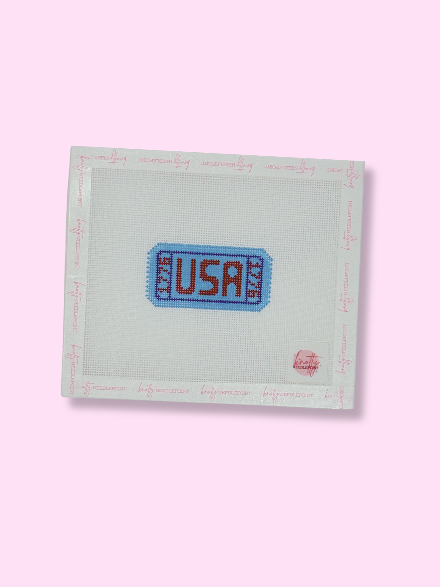 USA 1776 Ticket | Needlepoint Charm Bar