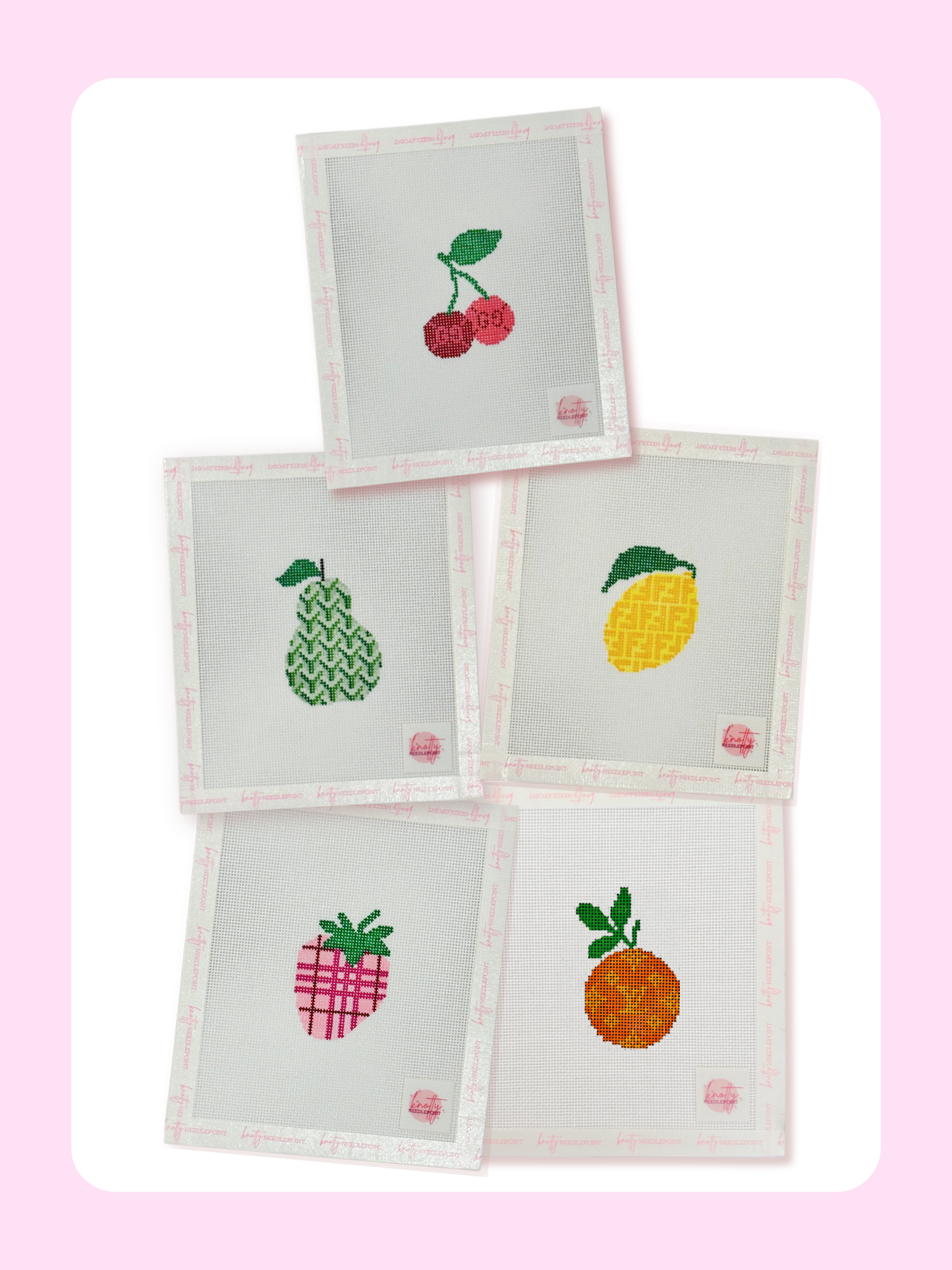 Designer Fruit BUNDLE | Needlepoint Charm Bar